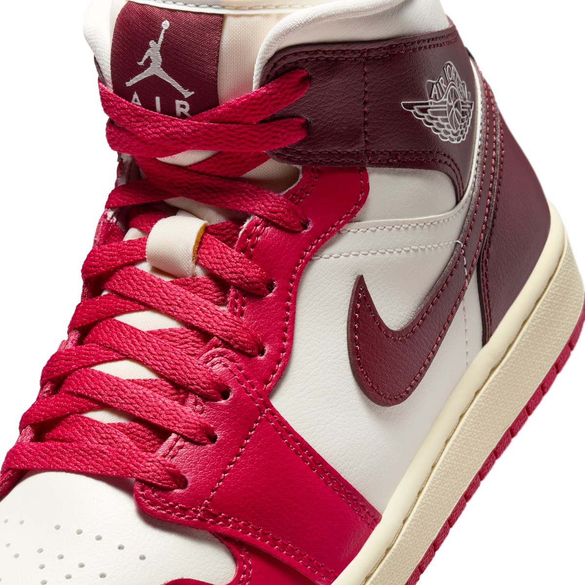 Jordan 1 Mid Sail Mystic Hibiscus (Women's)
