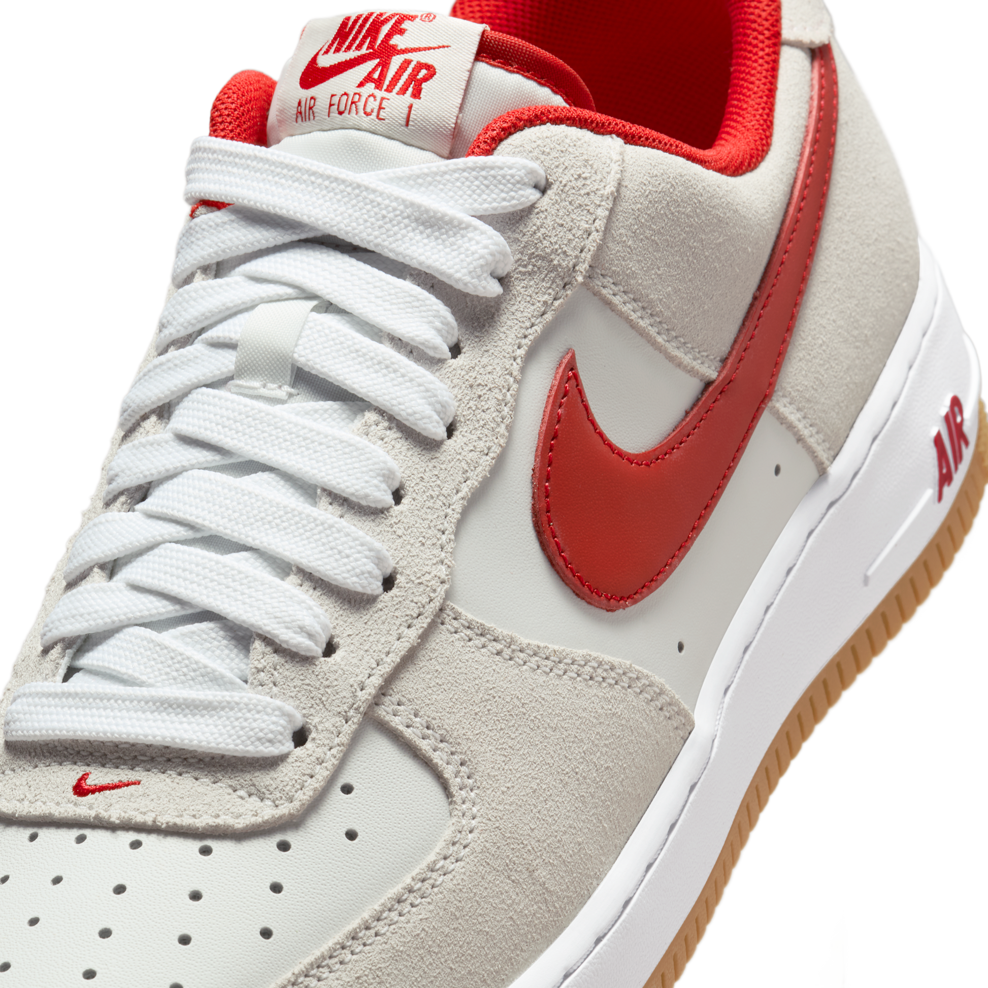 Nike Air Force 1 Low '07 LV8 Summit White Varsity Red Gum