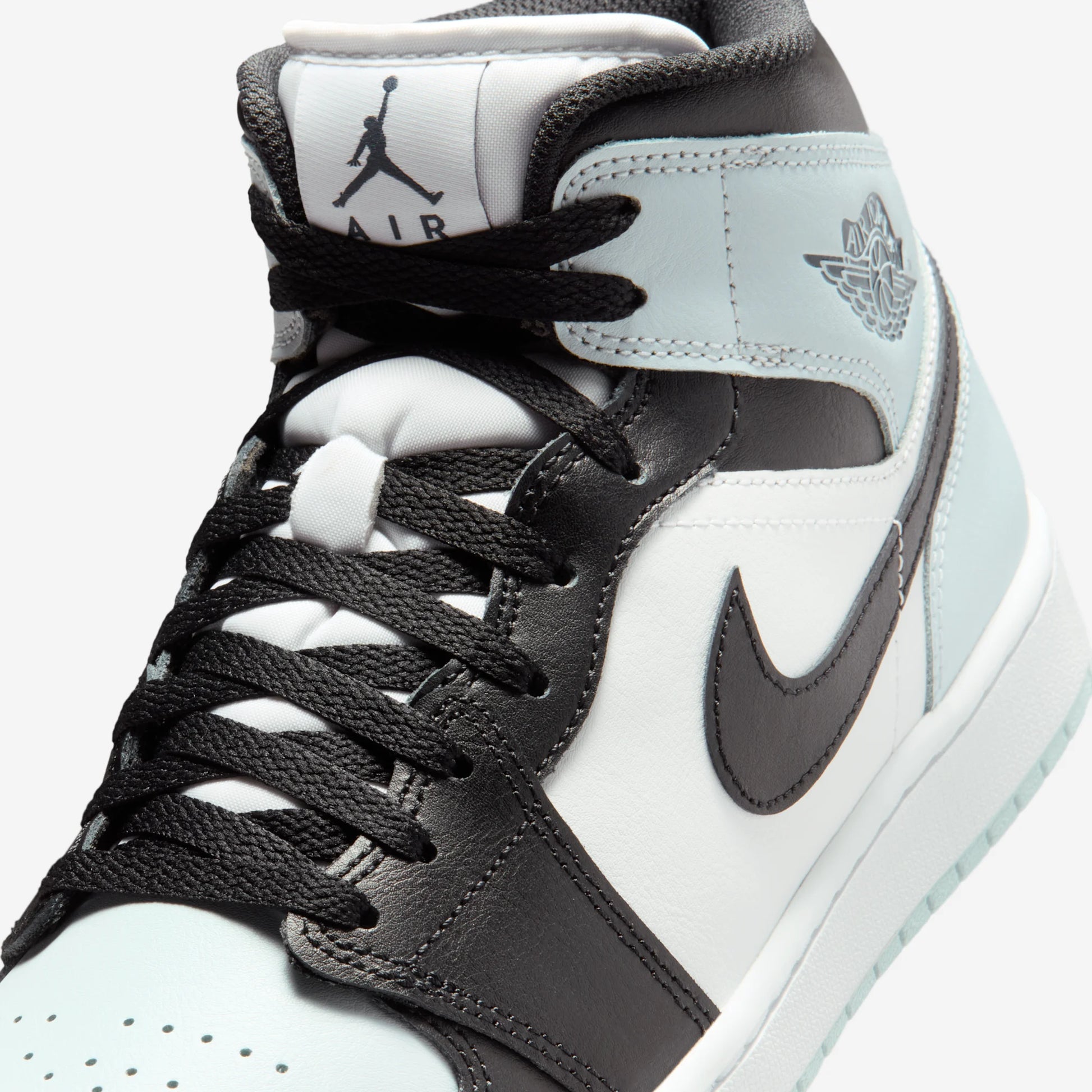 Jordan 1 Mid Black Aura Squadron Blue
