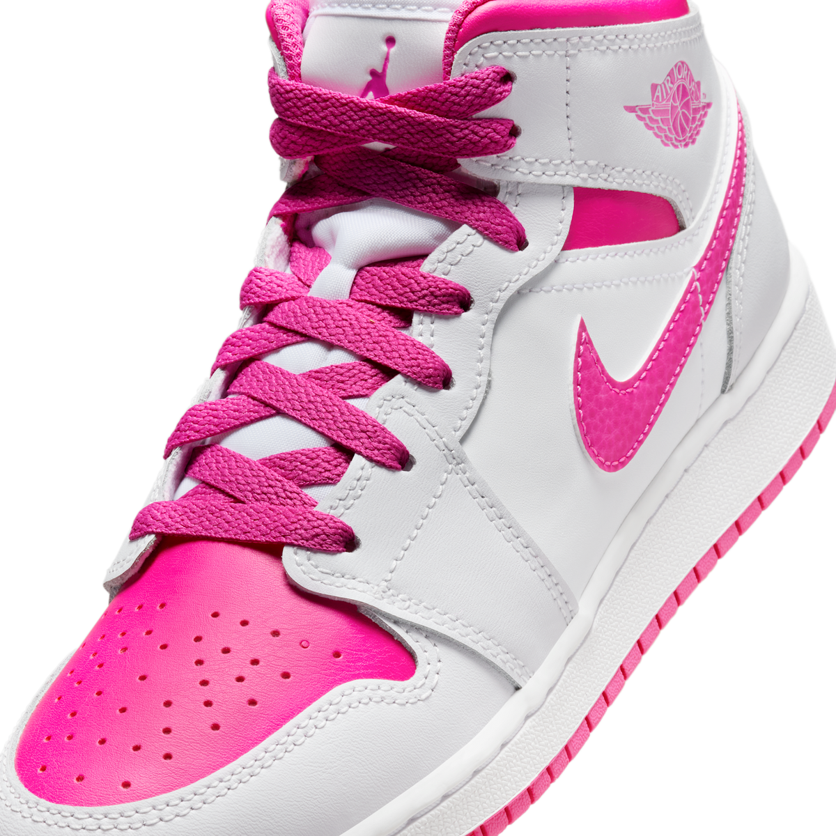 Jordan 1 Mid Fire Pink (GS)