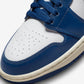 Jordan 1 Mid French Blue Gym Red (Women's)