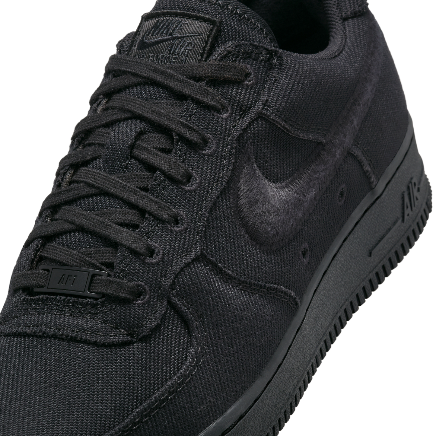 Nike Air Force 1 Low Triple Black Canvas