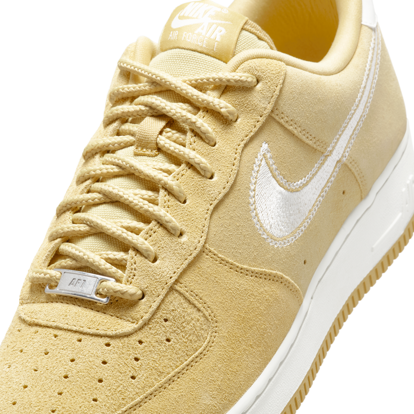 Nike Air Force 1 Low '07 LV8 Buff Gold Sail Embroidered Swoosh
