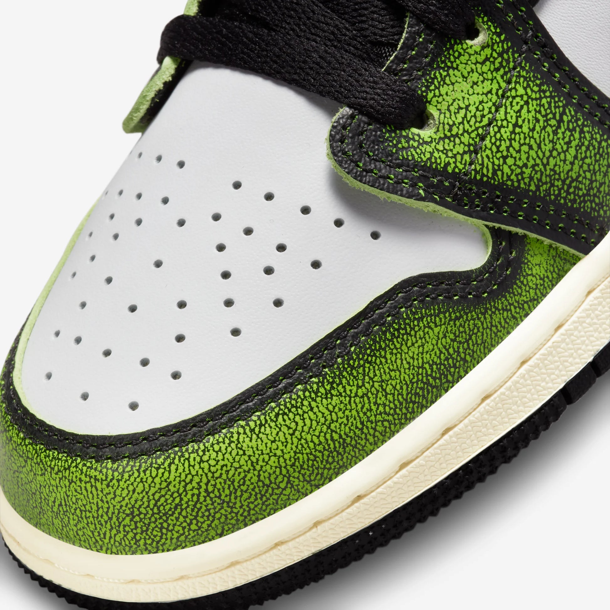 Jordan 1 Low Wear Away Electric Green (GS)