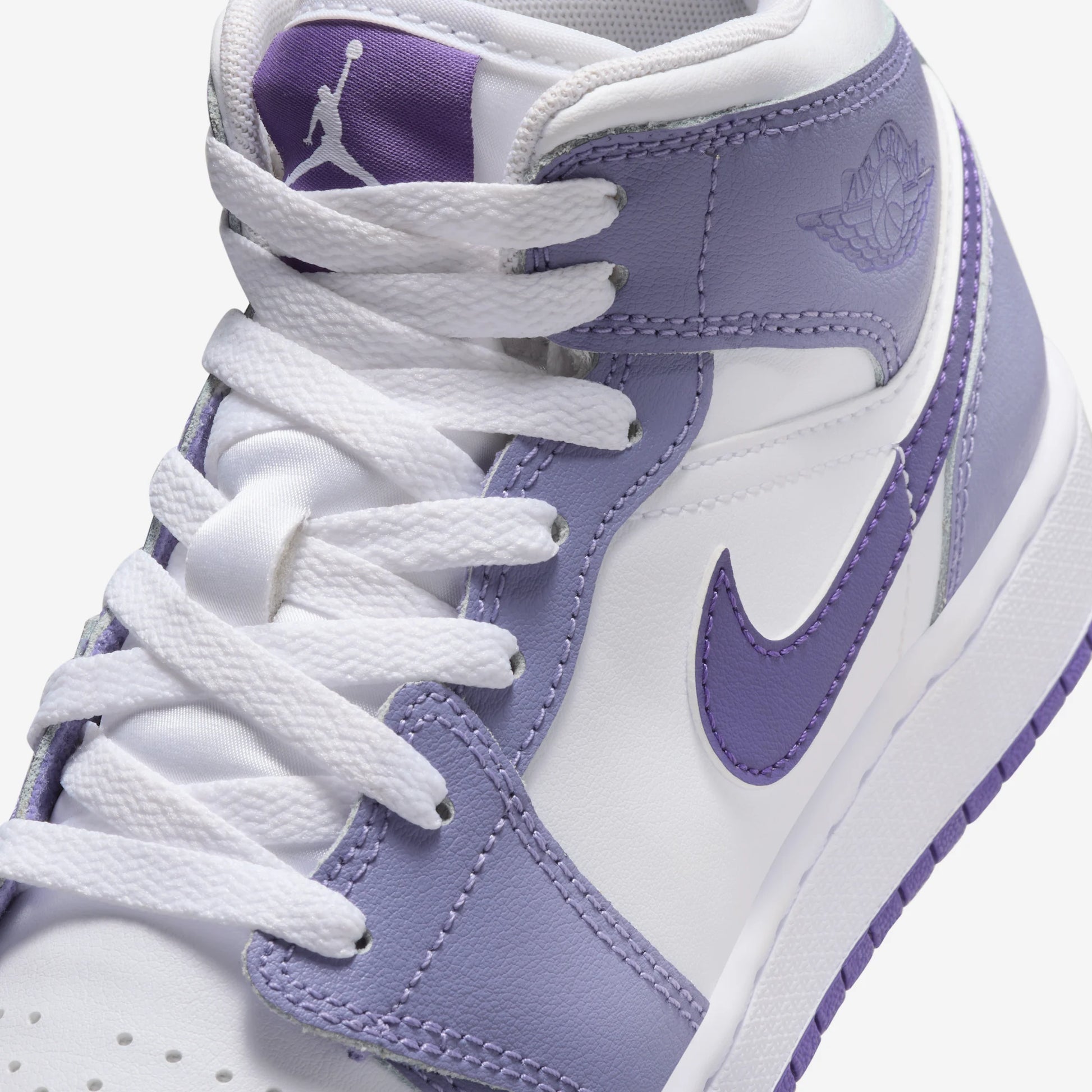 Jordan 1 Mid Dusty Amethyst White Court Purple (GS)