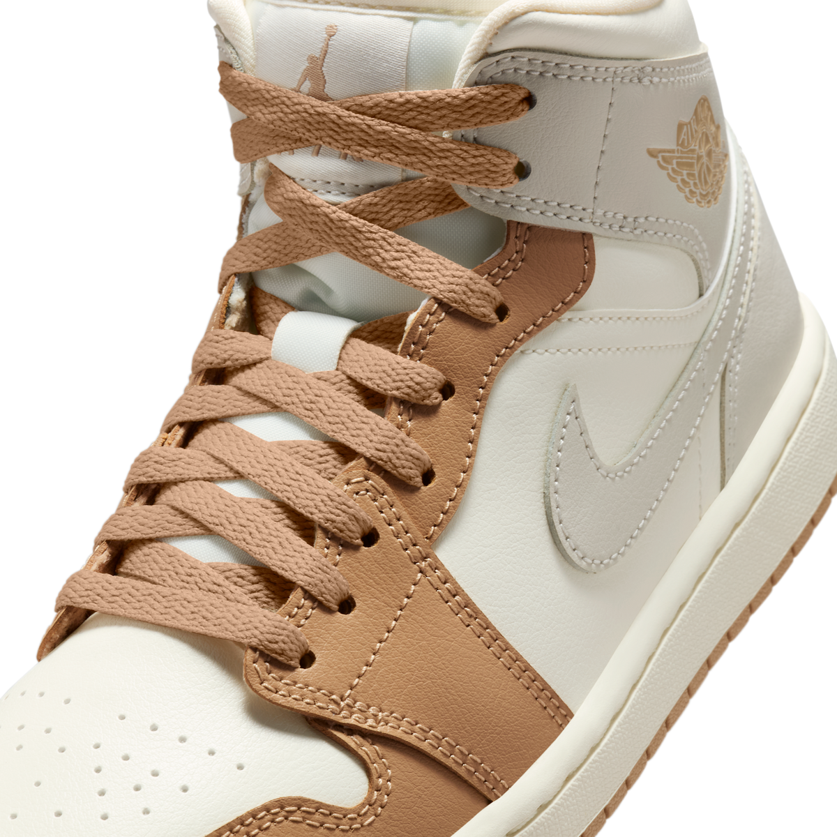 Jordan 1 Mid Tan Toe (Women's)