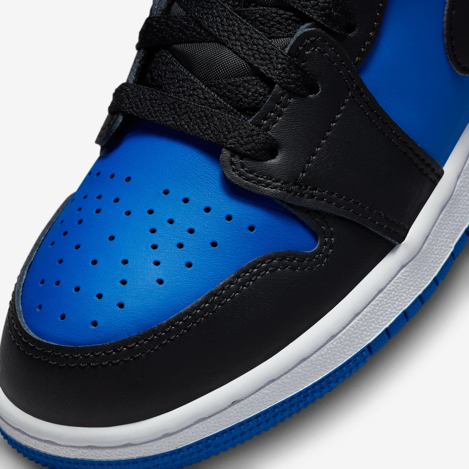 Jordan 1 Mid Black Royal Blue (GS)
