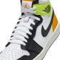 Jordan 1 Retro High Golf White University Gold Volt Black