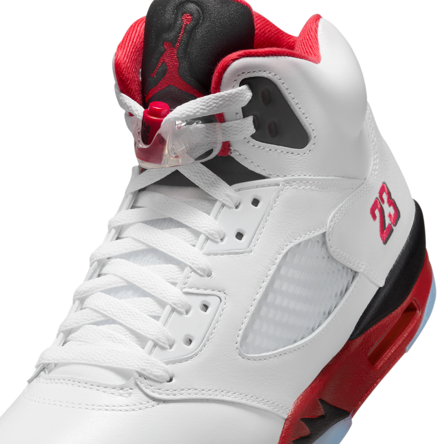 Jordan 5 Retro Fire Red Black Tongue (2025)
