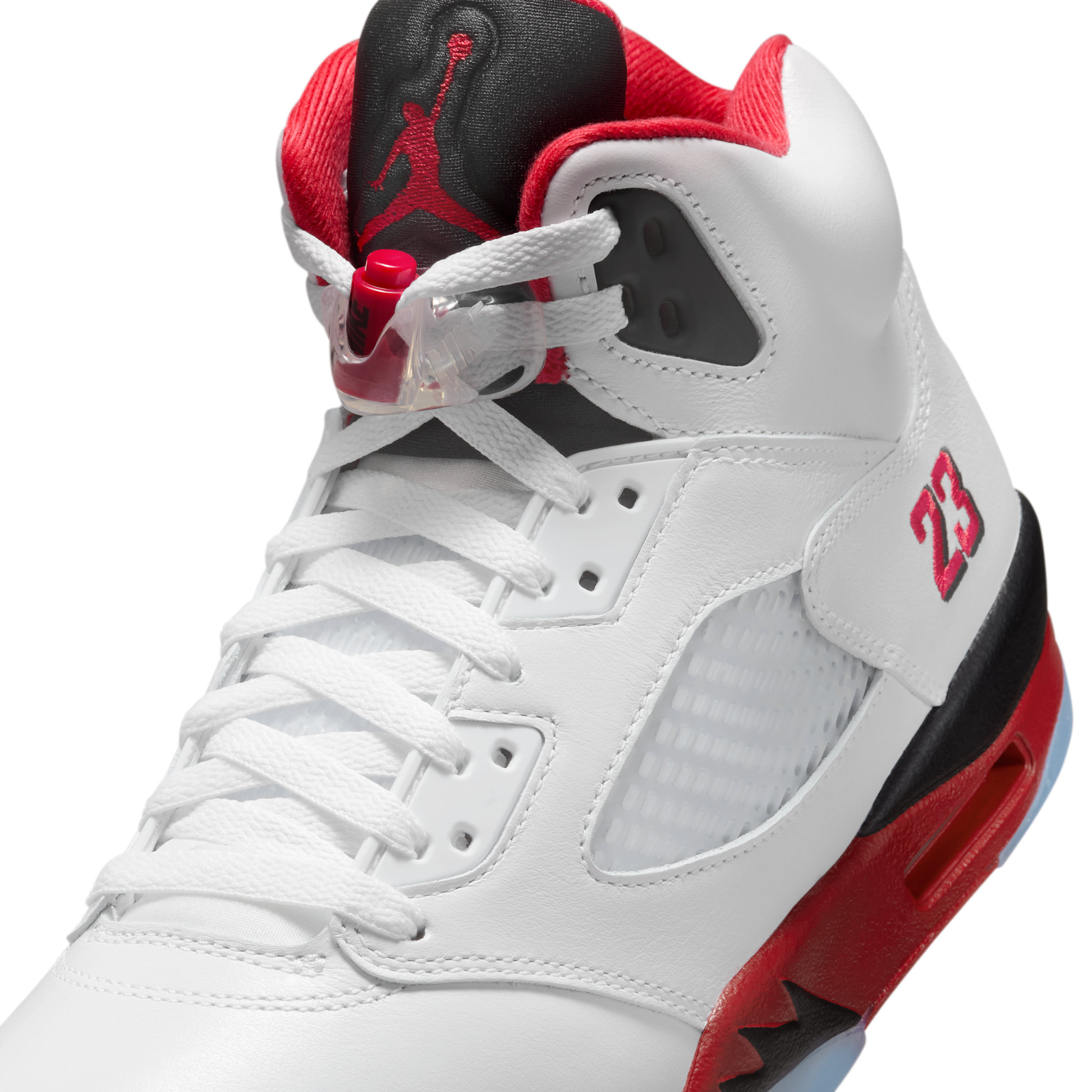 Jordan 5 Retro Fire Red Black Tongue (2025)