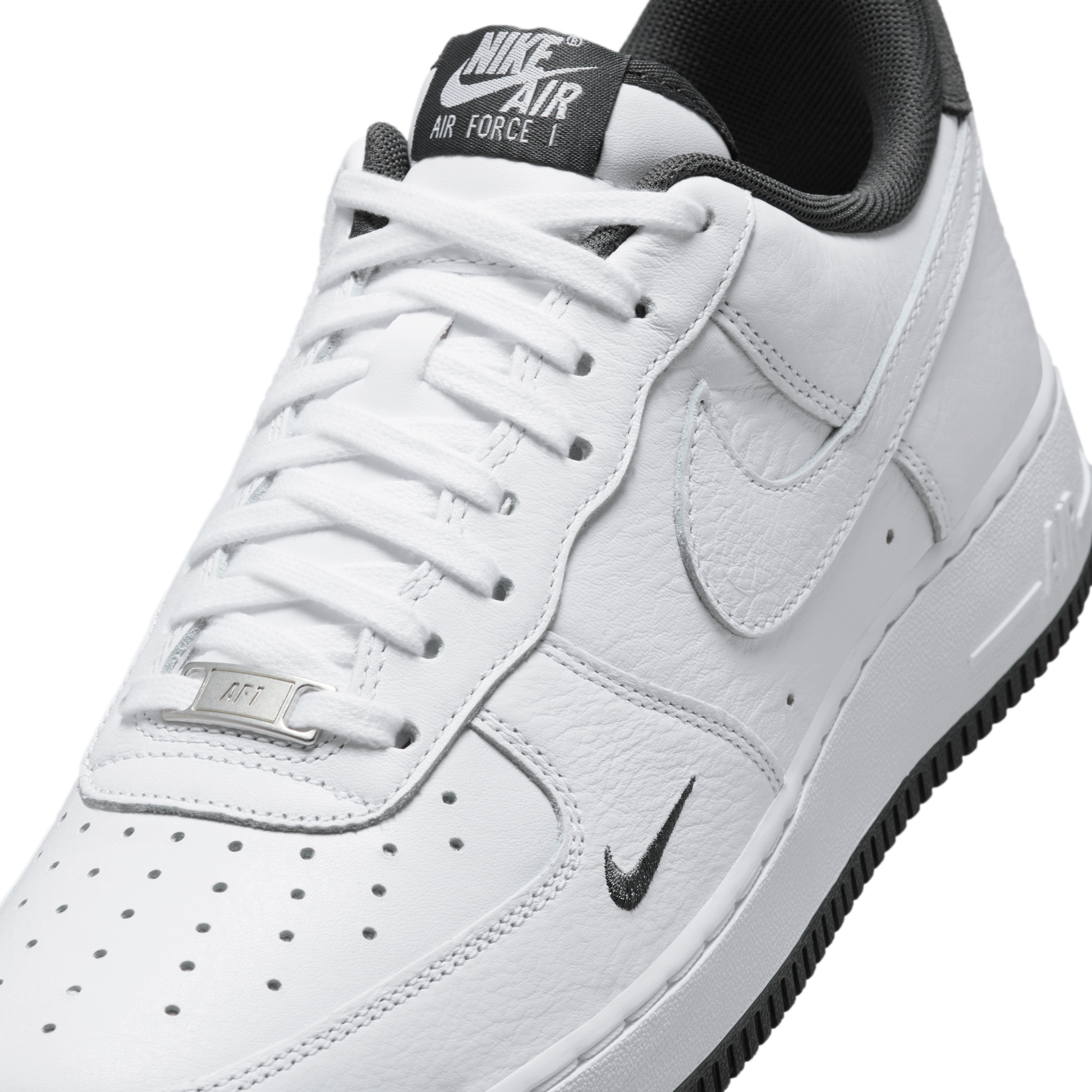 Nike Air Force 1 Low '07 White Anthracite Mini Swoosh
