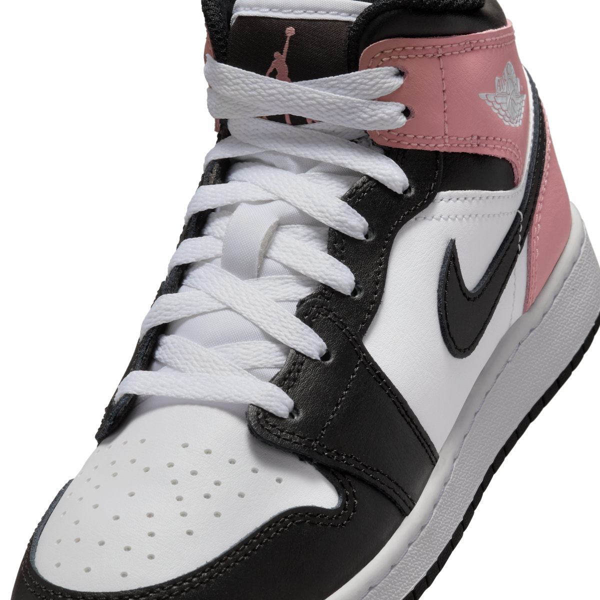 Jordan 1 Mid White Rust Pink Black
