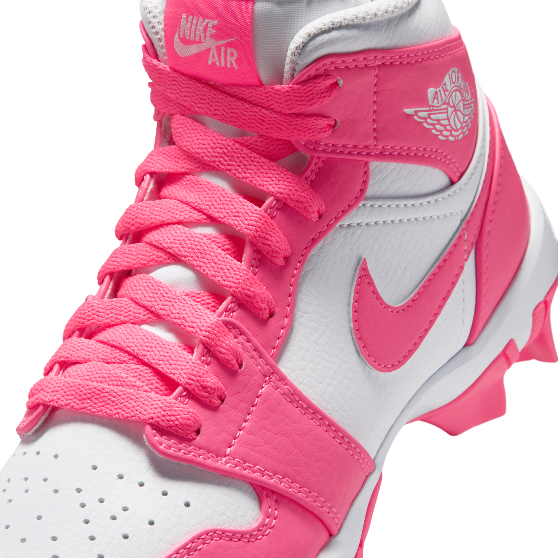 Jordan 1 Mid Cleat White Digital Pink (GS)