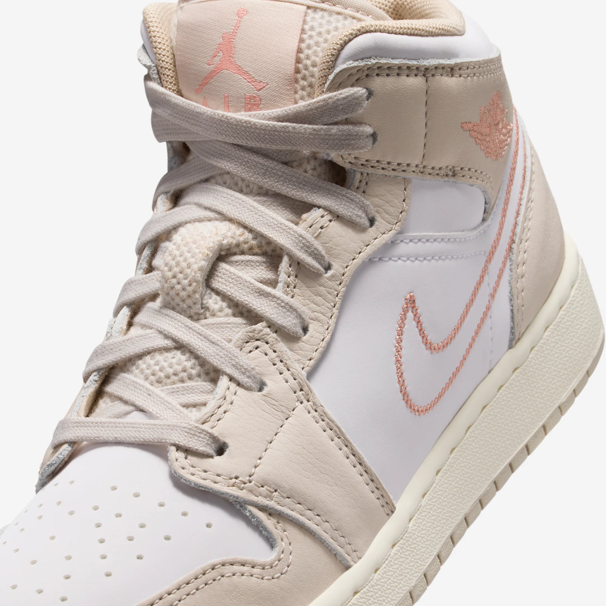 Jordan 1 Mid SE Sand Drift White Madder Root (GS)