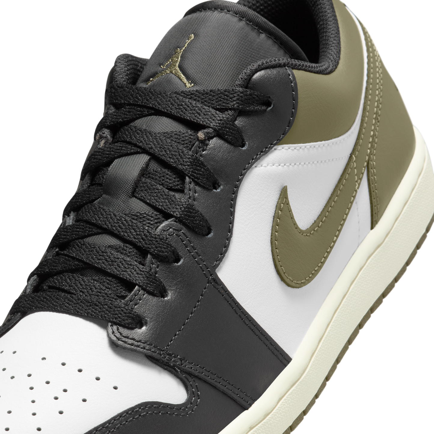 Jordan 1 Low Black Toe Medium Olive