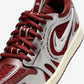 Jordan 1 Low Method of Make V3 Dark Team Red Metallic Silver (Women's)