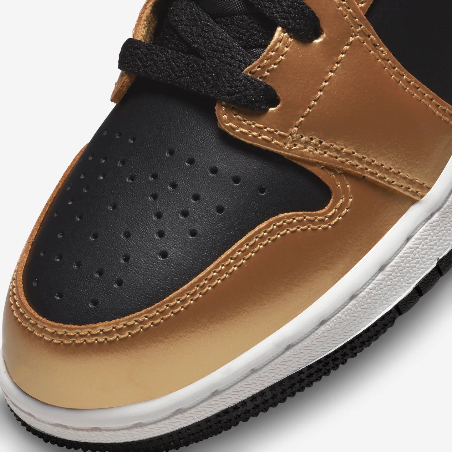 Jordan 1 Mid SE Metallic Gold Black (GS)