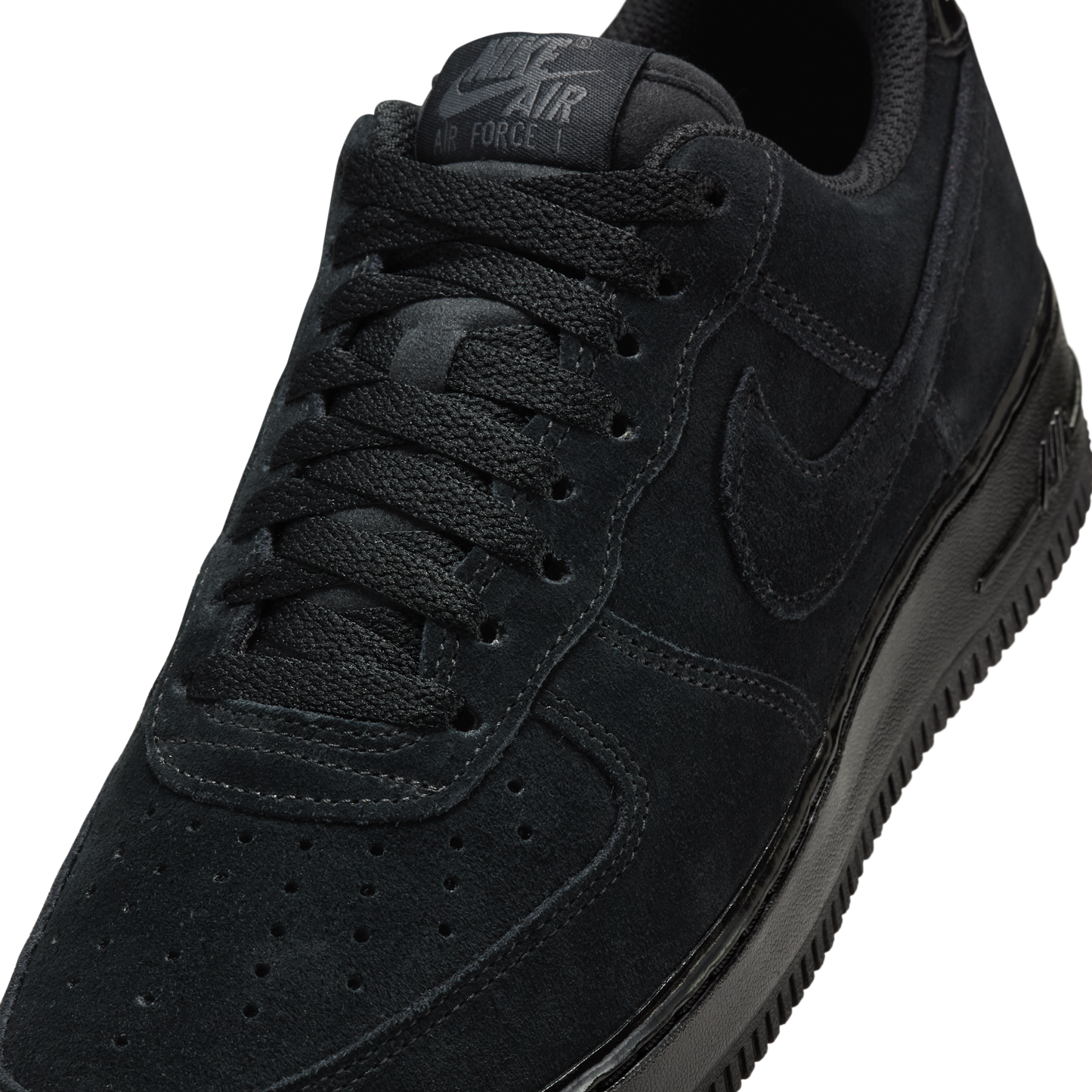 Nike Air Force 1 Low '07 Triple Black Suede (Women's)