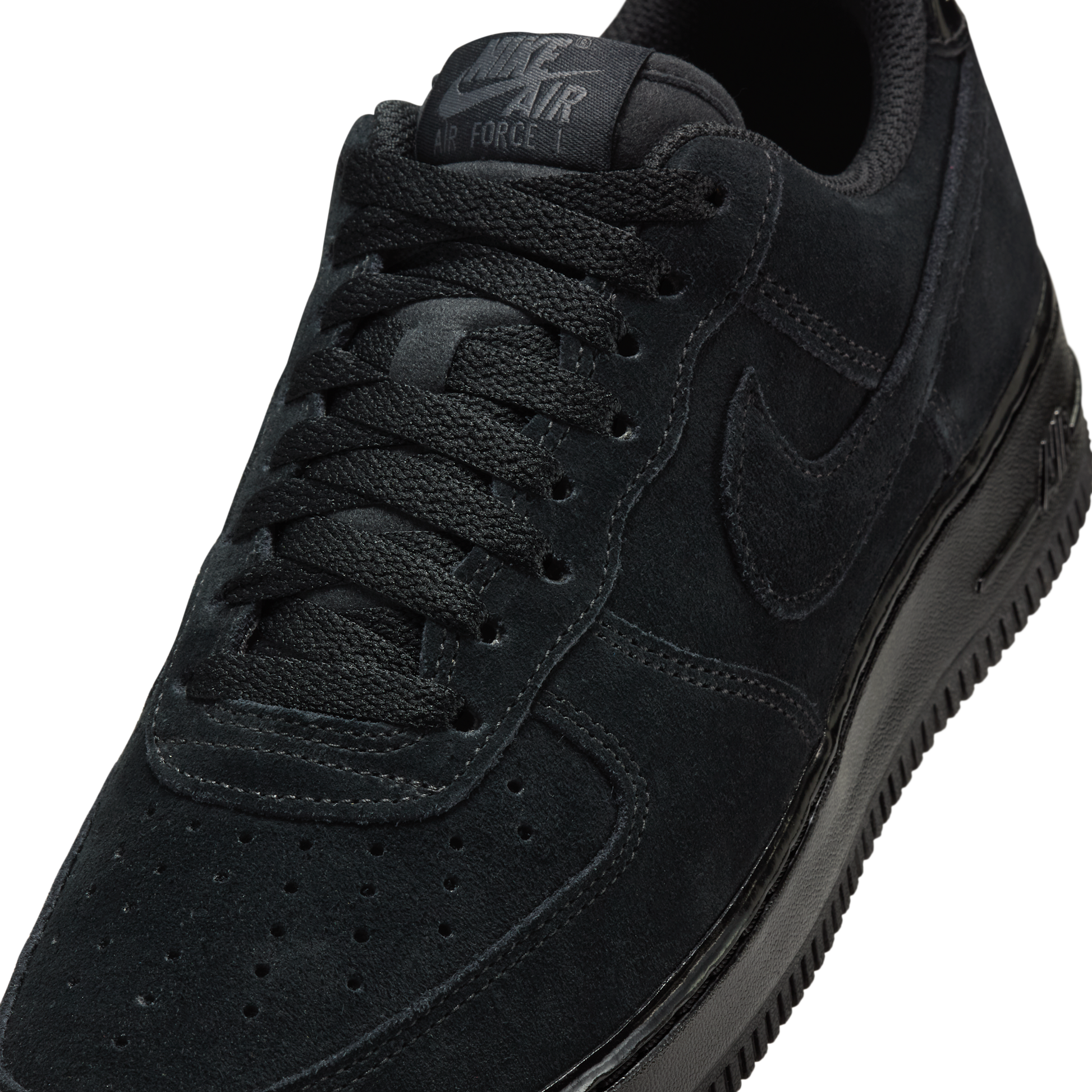 Nike Air Force 1 Low '07 Triple Black Suede (Women's)