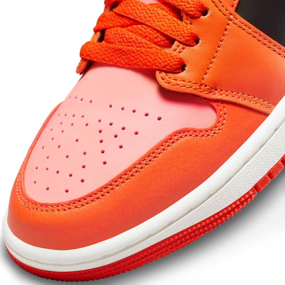 Jordan 1 Mid SE Rush Orange Crimson Bliss (Women's)