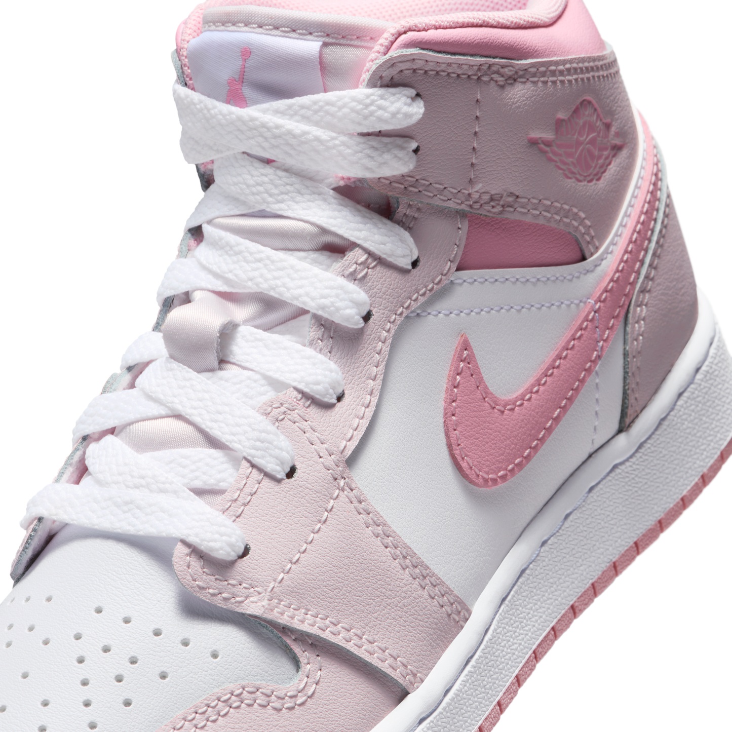 Jordan 1 Mid Pearl Pink White (GS)
