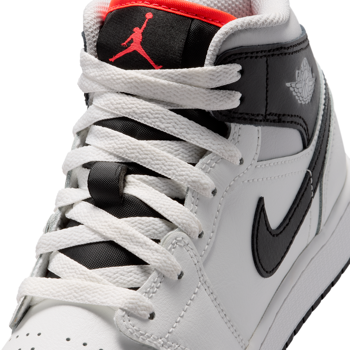 Jordan 1 Mid Summit White Infrared Black (GS)