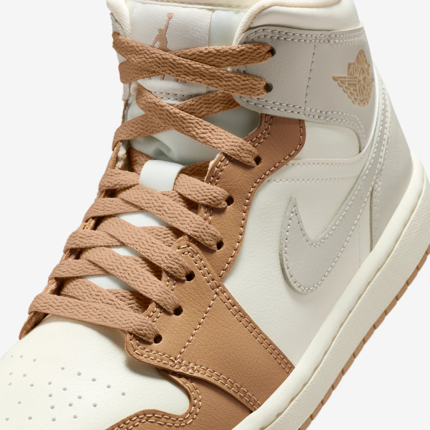 Jordan 1 Mid Tan Toe (Women's)