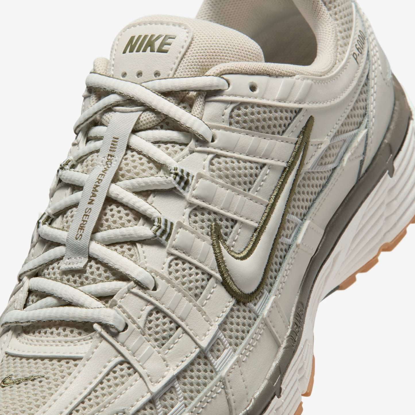 Nike P-6000 Light Bone Medium Olive Gum