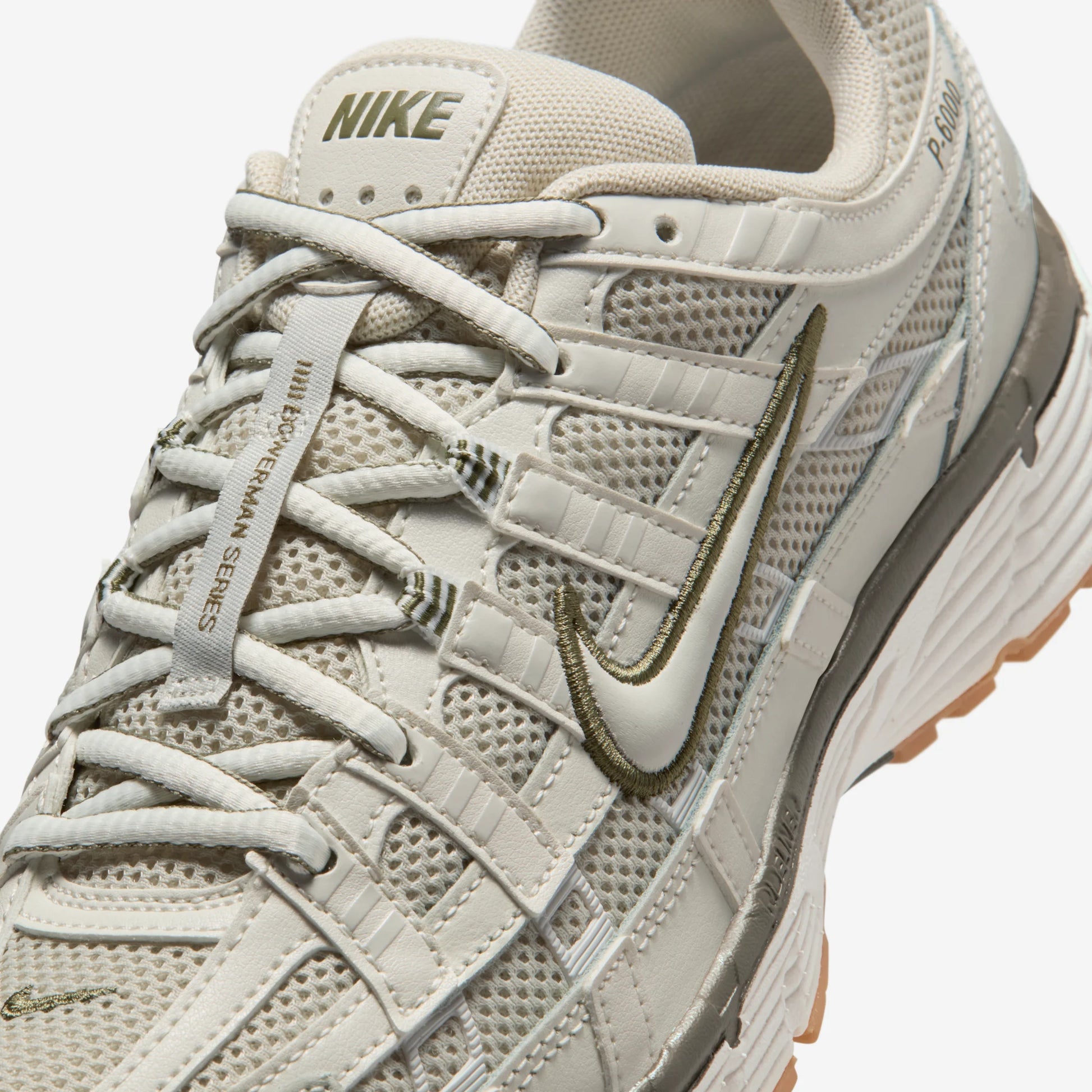 Nike P-6000 Light Bone Medium Olive Gum
