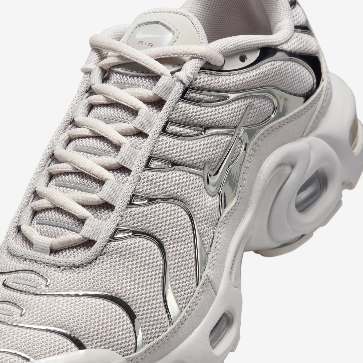 Nike Air Max Plus Light Iron Ore Gym Red Smoke Grey Metallic Silver (GS)