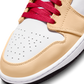 Jordan 1 Mid Light Curry Cardinal