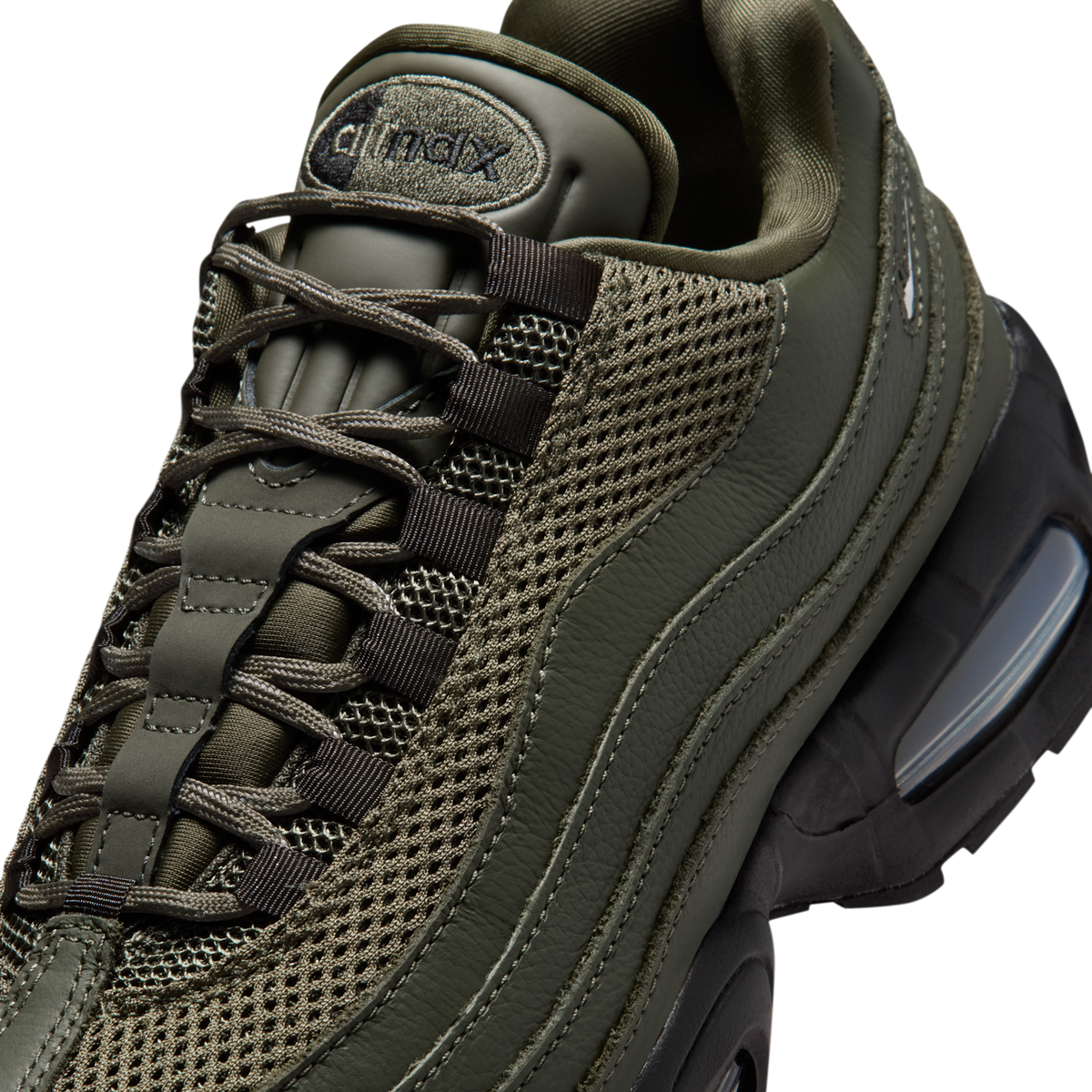 Nike Air Max 95 Big Bubble Cargo Khaki Jewel Swoosh (Women's)