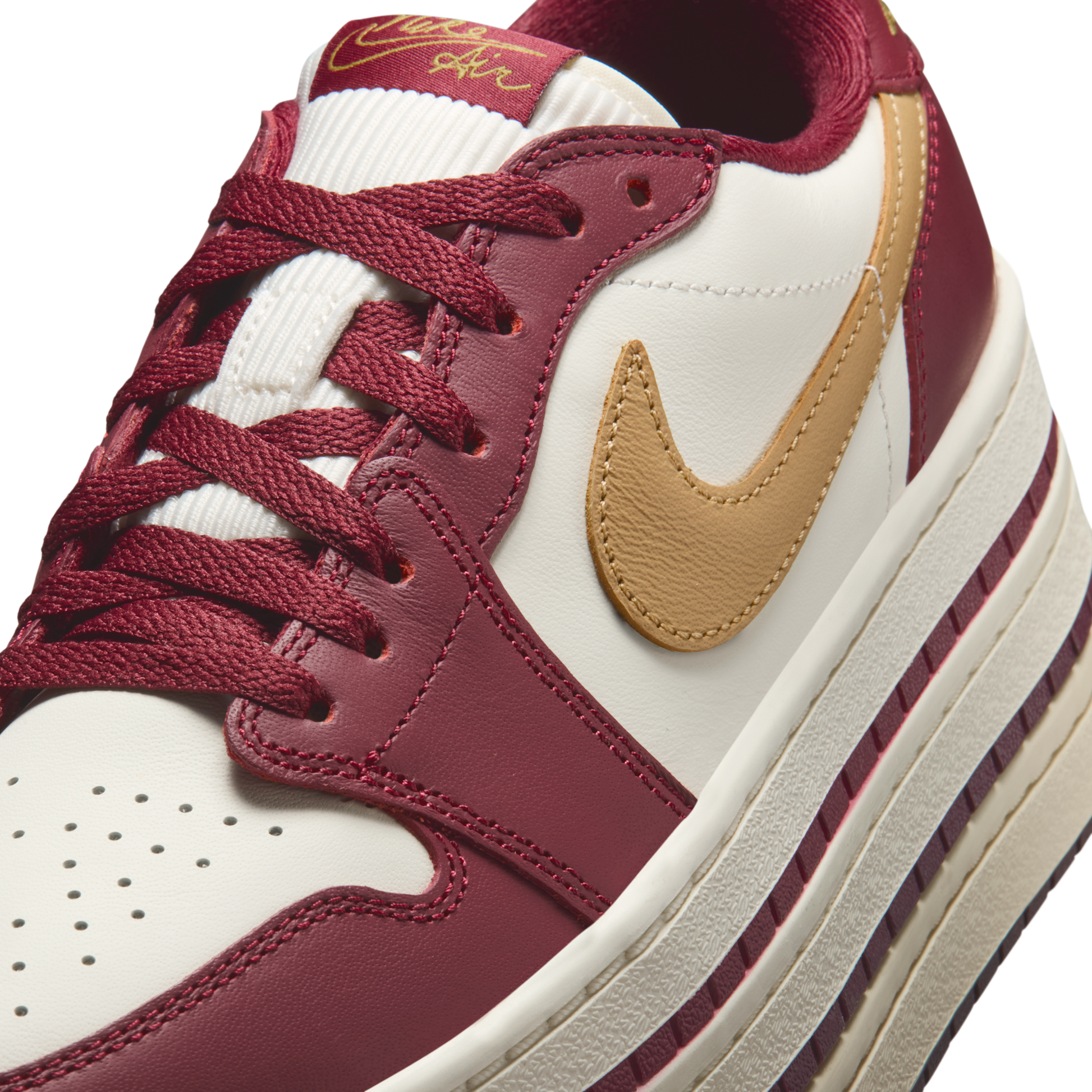 Jordan 1 Low Triple Stack Team Red Pale Ivory (Women's)