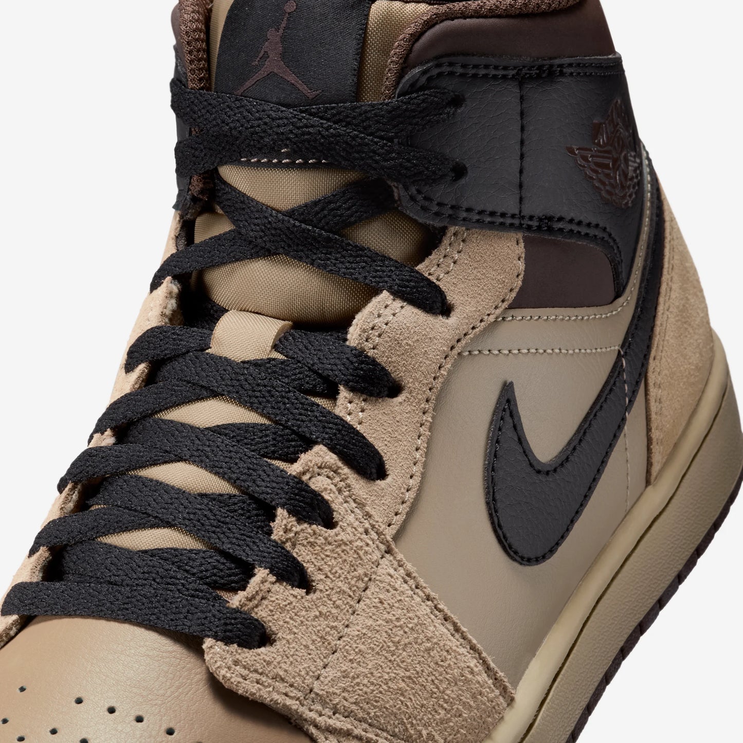 Jordan 1 Mid Khaki Baroque Brown