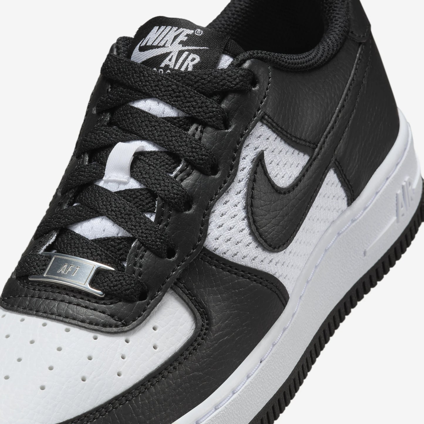 Nike Air Force 1 Low Black White Mesh (GS)