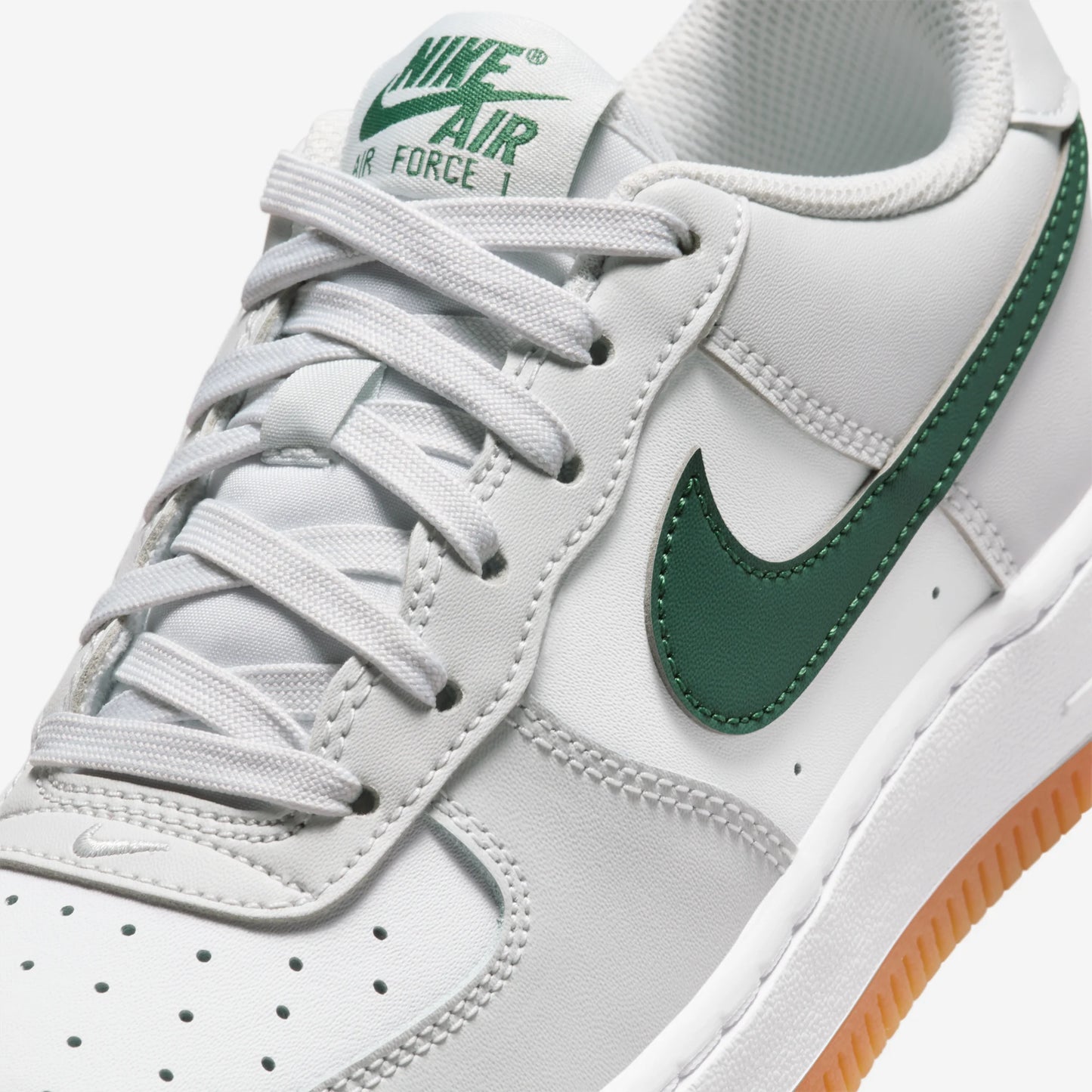 Nike Air Force 1 Low Photon Dust Fir Gum Medium Brown White (GS)