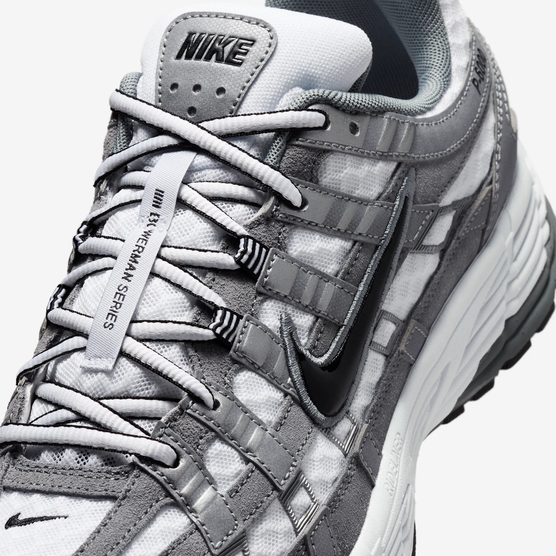 Nike P-6000 White Metallic Cool Grey Black