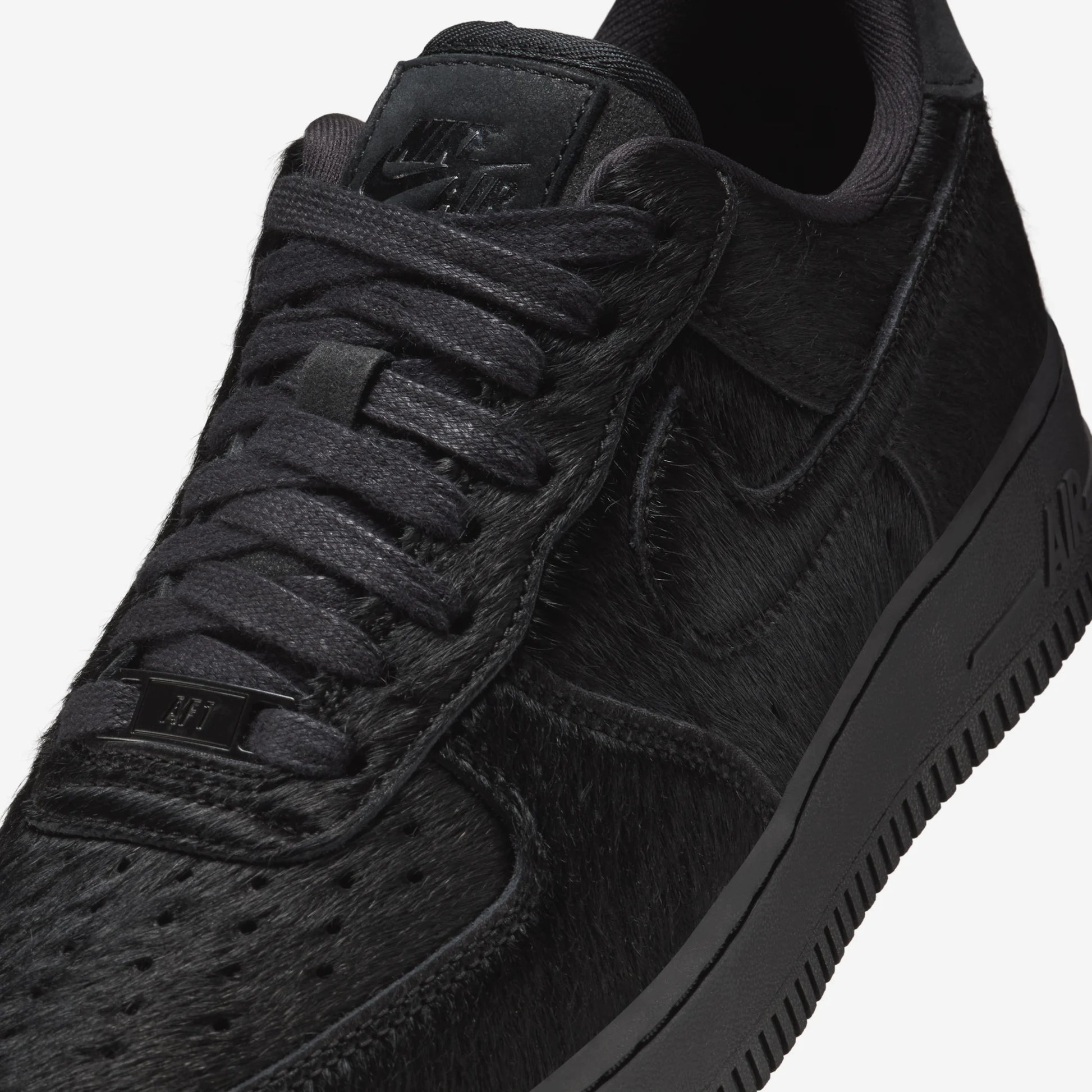 Nike Air Force 1 Low '07 Triple Black Pony Hair (Women's)