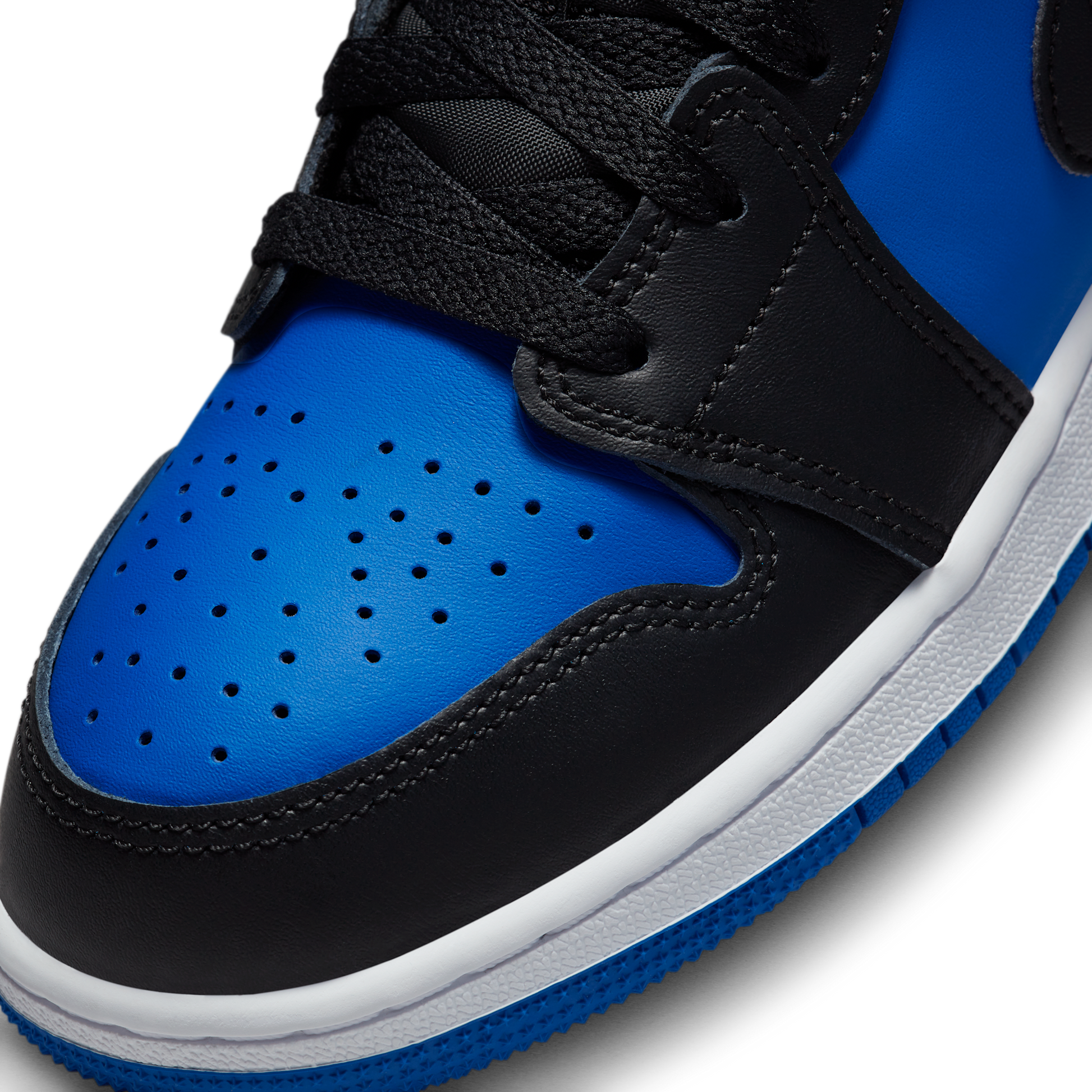 Jordan 1 Mid Black Royal Blue (GS)