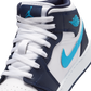 Jordan 1 Mid Obsidian Dark Powder Blue (GS)