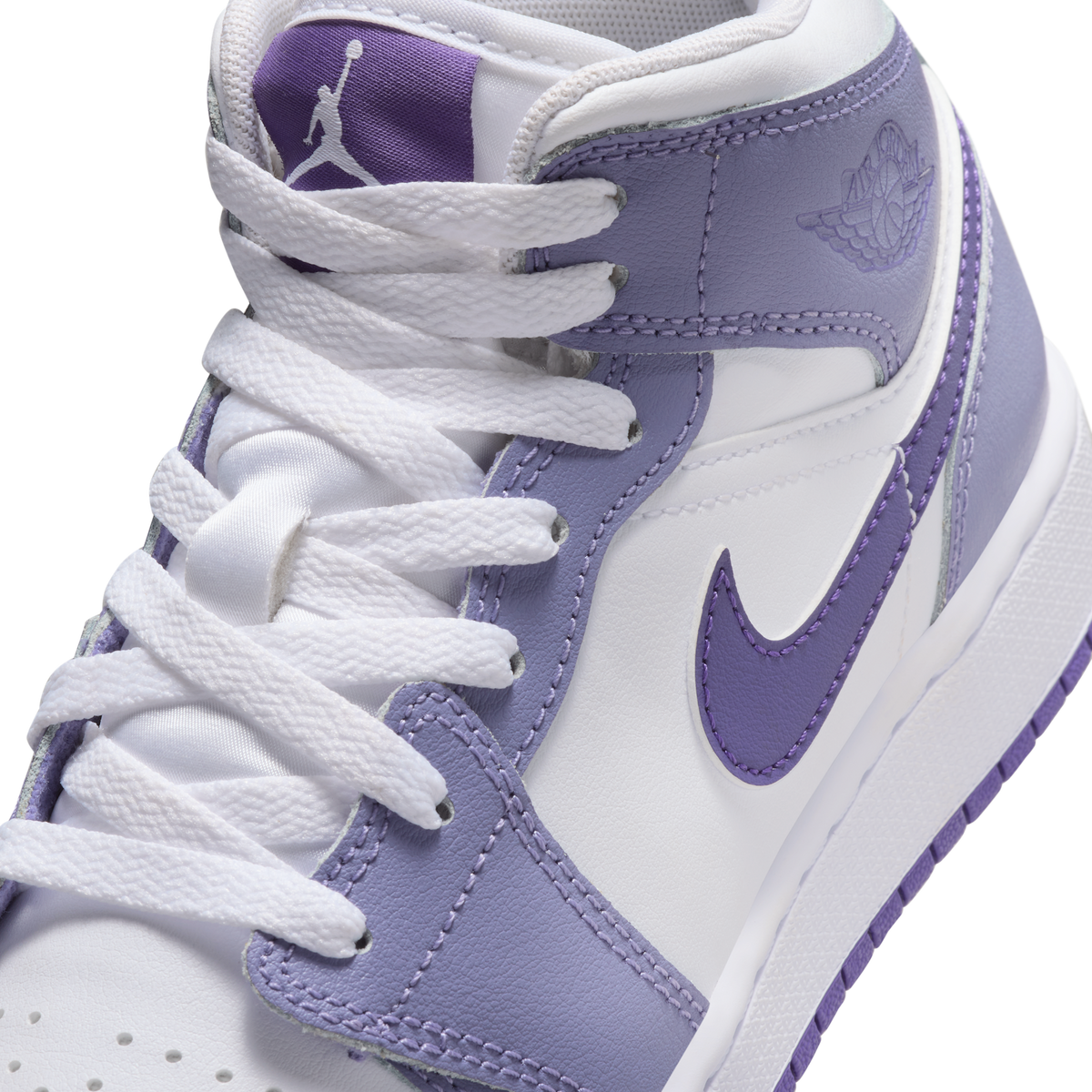 Jordan 1 Mid Dusty Amethyst White Court Purple (GS)