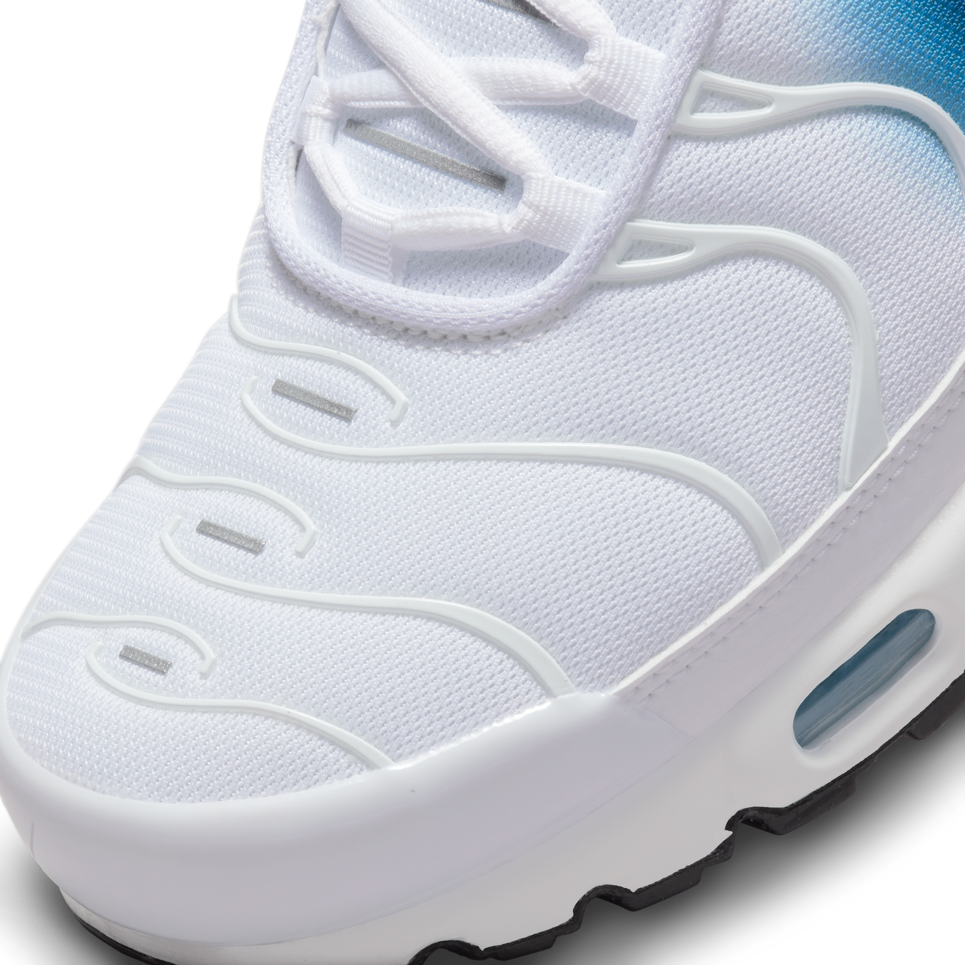 Nike Air Max Plus Spray Paint Swoosh White Blue