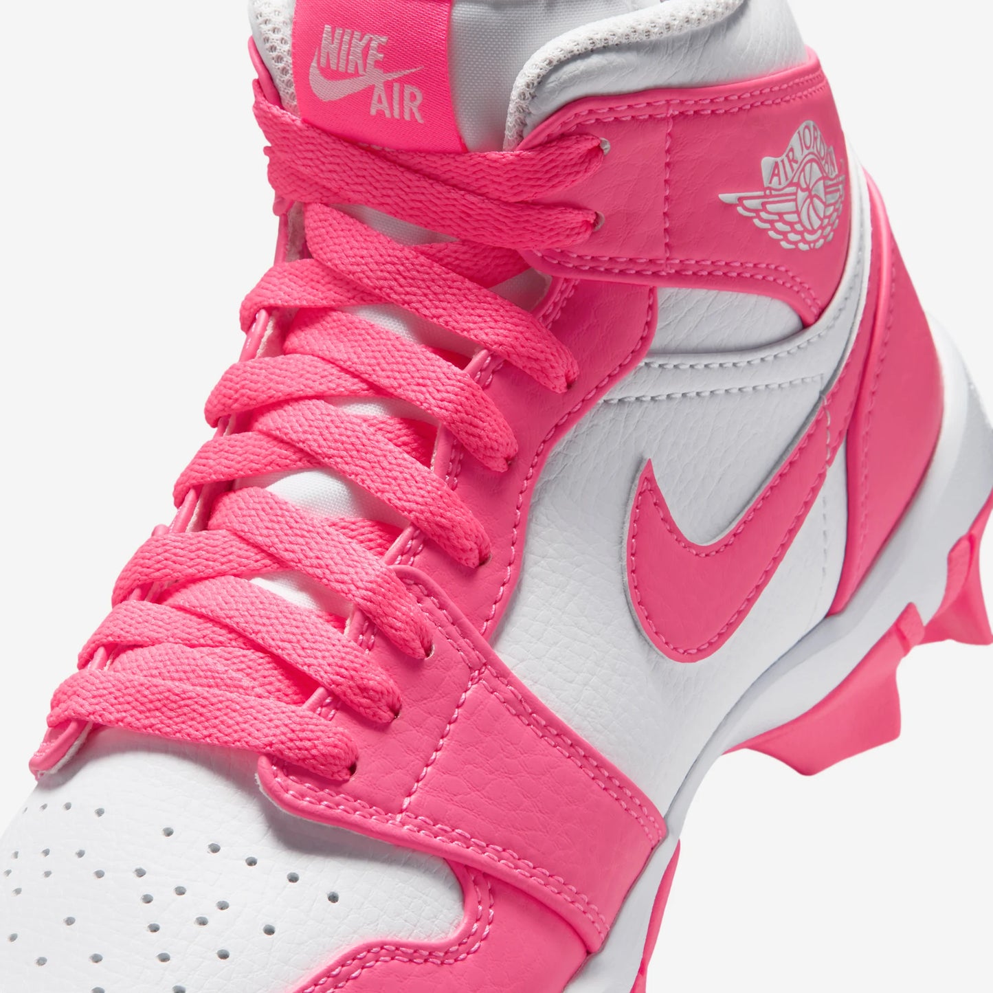 Jordan 1 Mid Cleat White Digital Pink (GS)