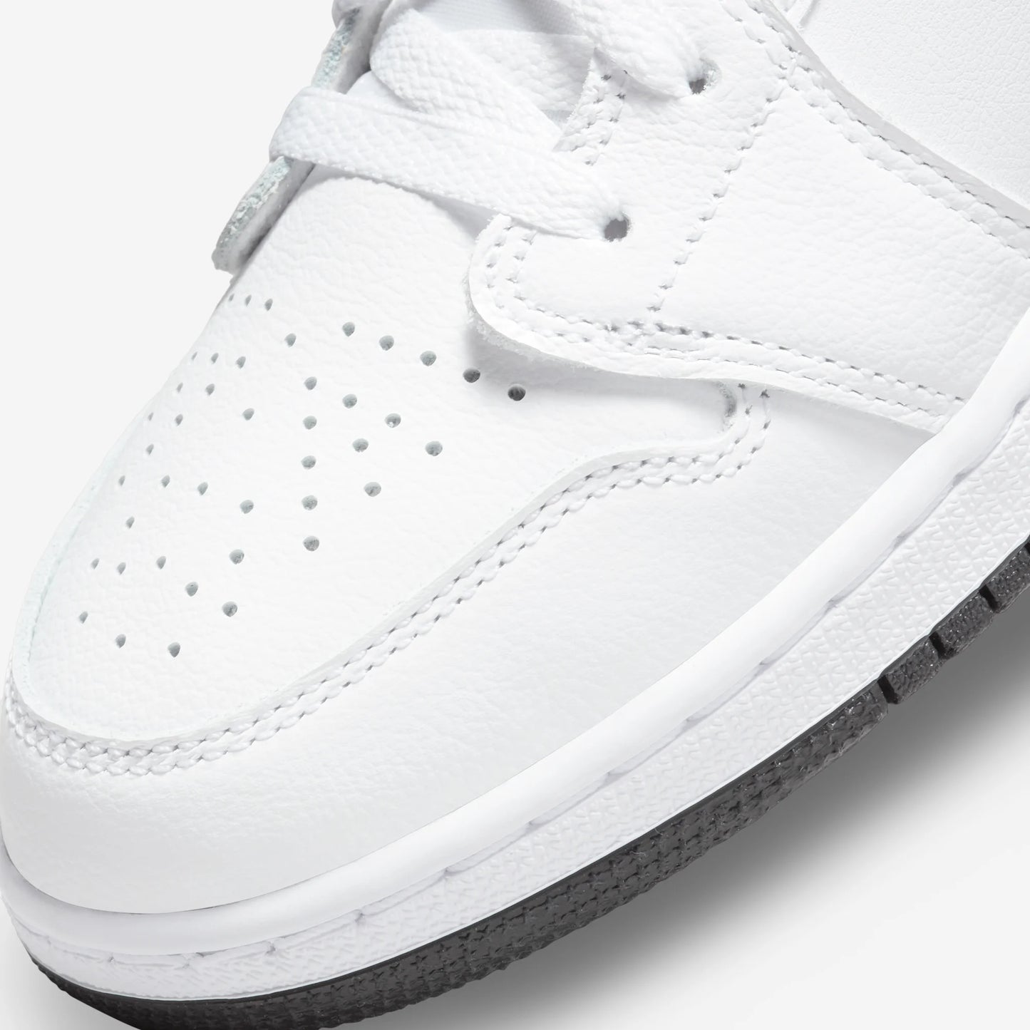 Jordan 1 Low White Gym Red Black (GS)