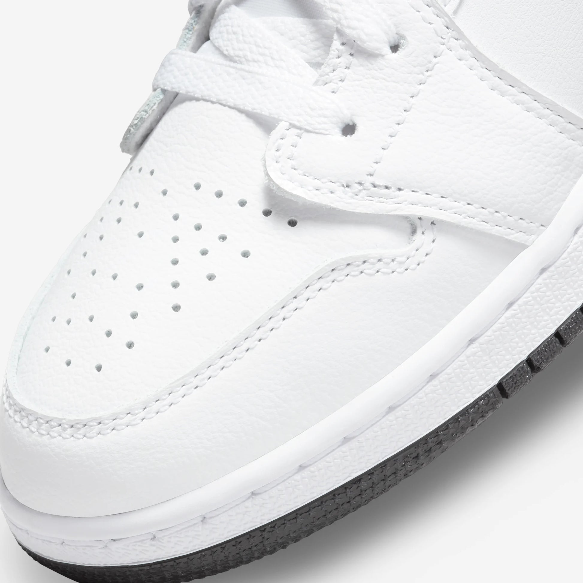 Jordan 1 Low White Gym Red Black (GS)