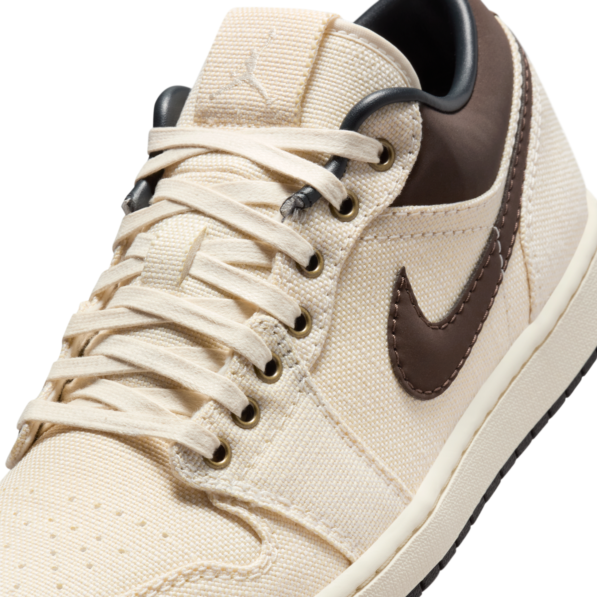 Jordan 1 Low Premium Pale Ivory Off Noir Baroque Brown