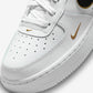 Nike Air Force 1 Low '07 LV8 Double Swoosh White Metallic Gold (GS)