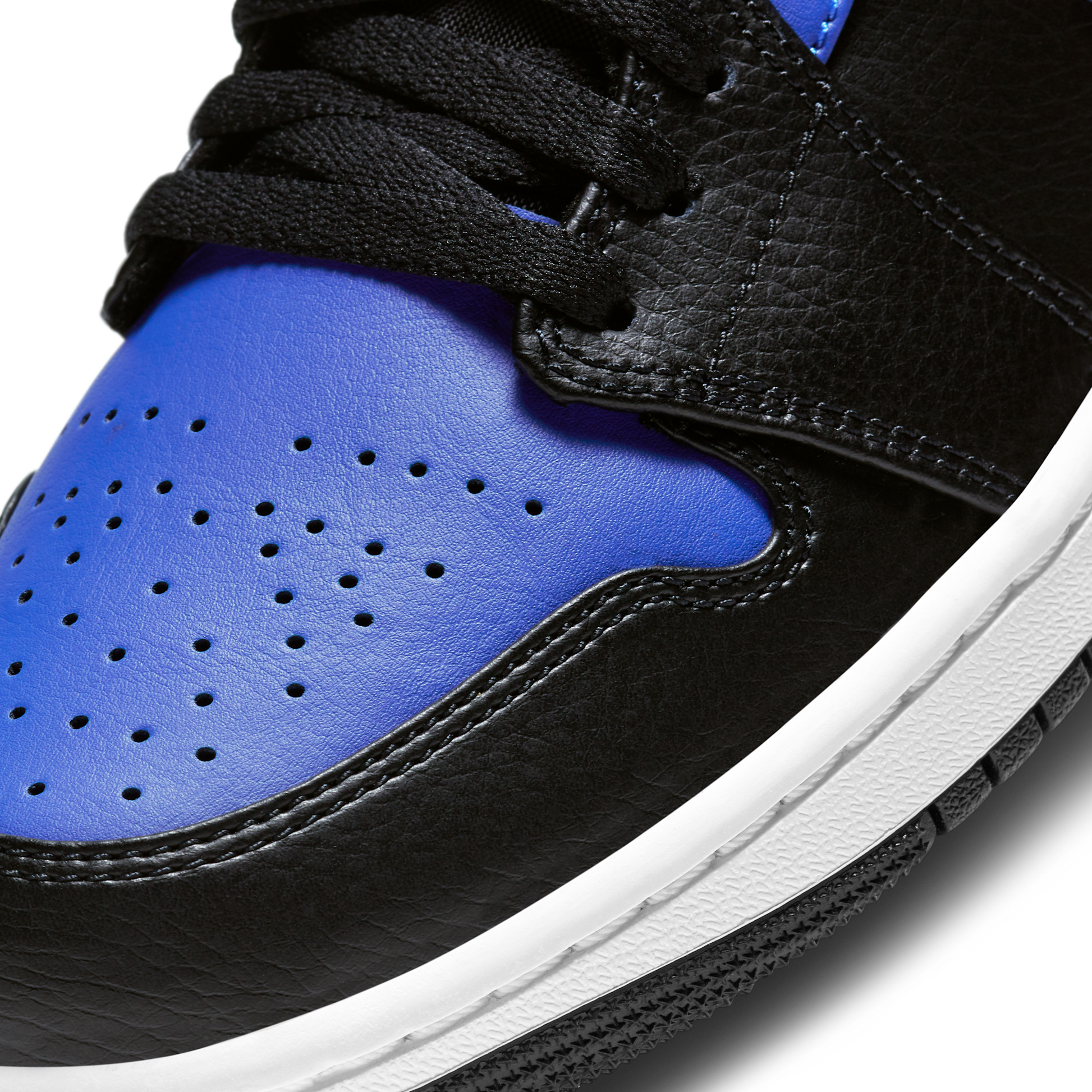 Jordan 1 Mid Hyper Royal Tumbled Leather