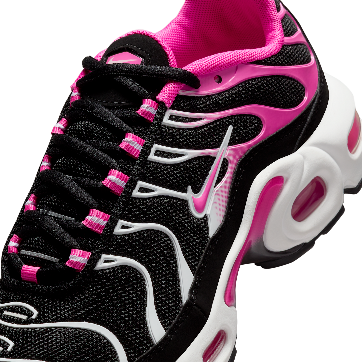Nike Air Max Plus Black White Laser Fuchsia (GS)