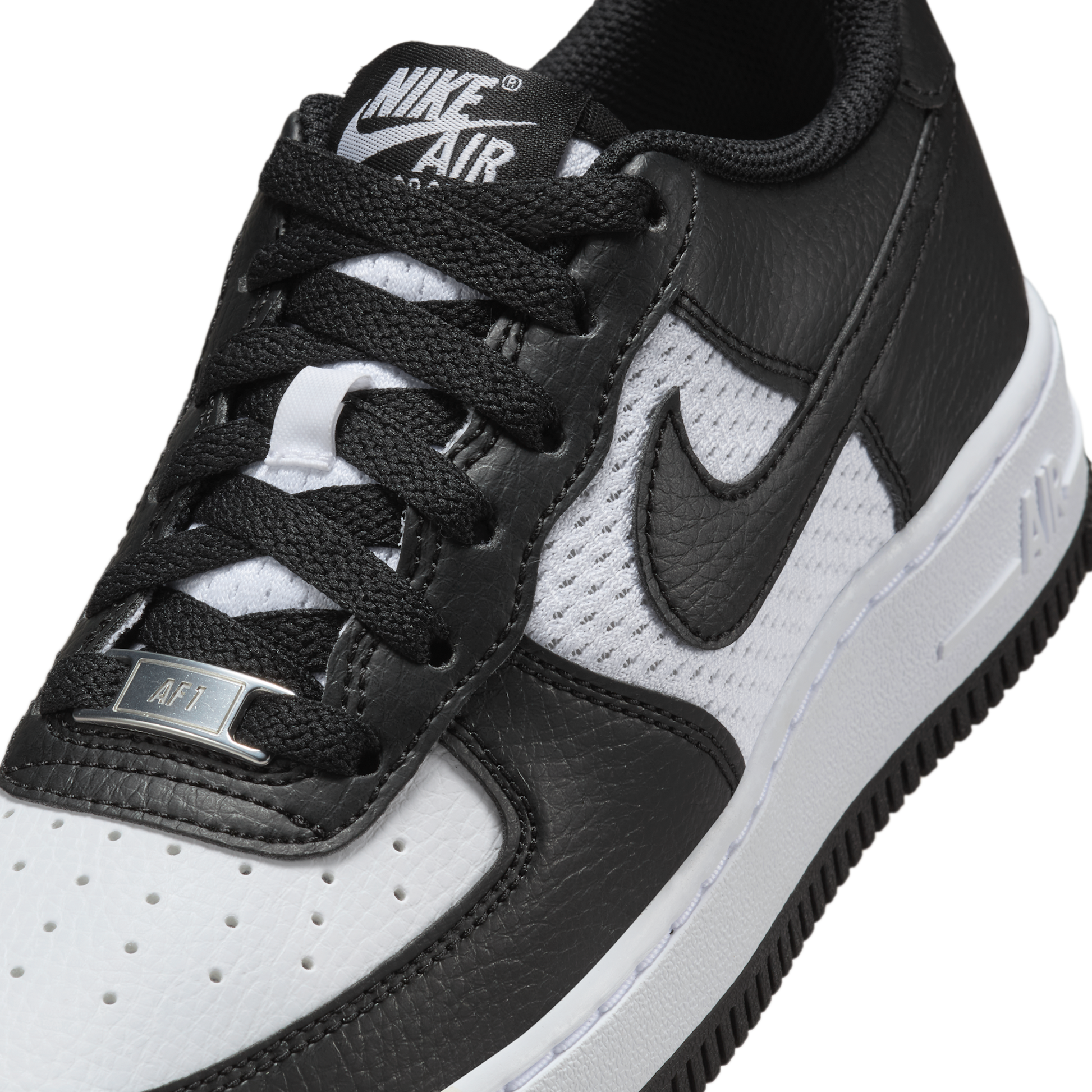 Nike Air Force 1 Low Black White Mesh (GS)